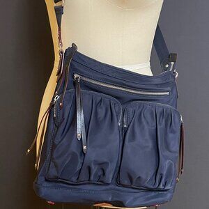 MZ Wallace Bedford Mia Navy Blue Silver Hardware - Excellent condition!